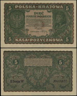 Pologne, 5 marks polonais, 23.08.1919