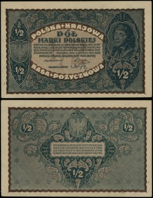 Pologne, 1/2 marque polonaise, 7.02.1920