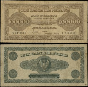 Pologne, 100 000 marks polonais, 30.08.1923