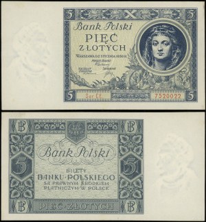 Polska, 5 złotych, 2.01.1930