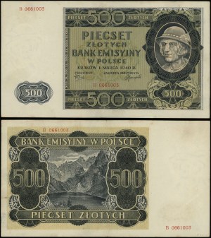 Poland, 500 zloty, 1.03.1940