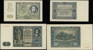 Pologne, set : 5 zlotys et 50 zlotys, 1.08.1941