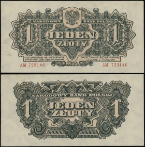 Poland, 1 zloty, 1944