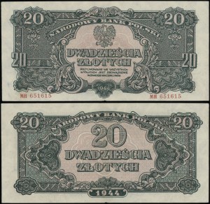 Poland, 20 gold, 1944