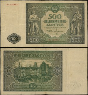 Poland, 500 zloty, 15.01.1946