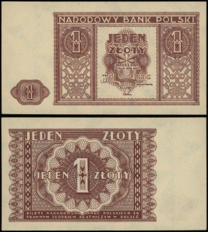 Pologne, 1 zloty, 15.05.1946
