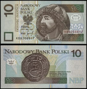 Polska, 10 złotych, 25.03.1994