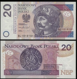 Polska, 20 złotych, 15.09.2016