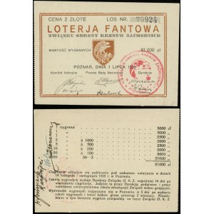 Polska, los wartości 2 złotych, 1.07.1925, Poznań