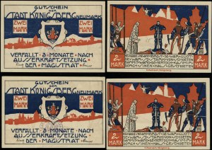 Poméranie, ensemble : 2 x 2 marques, sans date (1922)