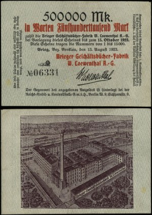 Sliezsko, 500 000 mariek, 13.08.1923
