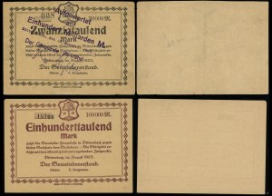 Silesia, set of 2 vouchers, 1923