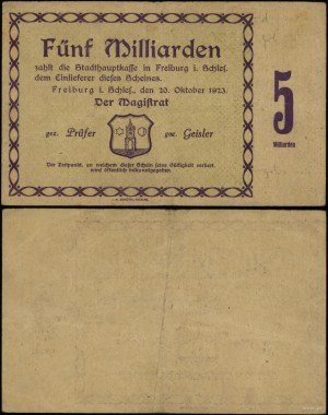 Silésie, 5 milliards de marks, 20.10.1923