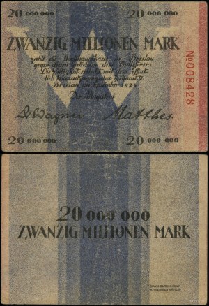 Silésie, 20 millions de marks, septembre 1923