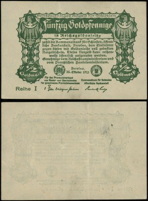 Slezsko, 50 goldfenigů (1/2 zlaté marky), 26.10.1923