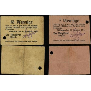 Brandenburgia, zestaw 5 i 10 fenigów, 30.12.1916 ważne do 1.07.1917