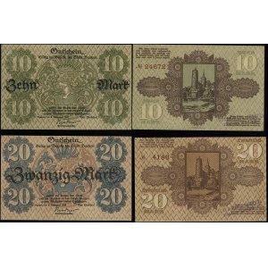 Niemcy, zestaw: 10 marek i 20 marek, 8.11.1918