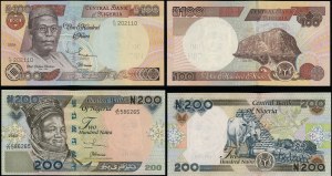 Nigeria, set : 100 et 200 naira, 2004