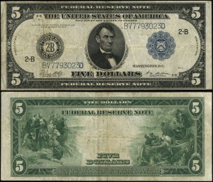 United States of America (USA), $5, 1914