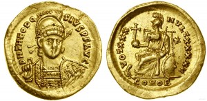 Impero romano, solidus, (430-440 circa), Costantinopoli
