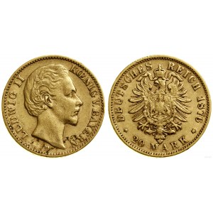 Niemcy, 20 marek, 1876 D, Monachium