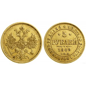 Rosja, 5 rubli, 1869 СПБ HI, Petersburg