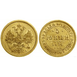Rosja, 5 rubli, 1876 СПБ НI, Petersburg