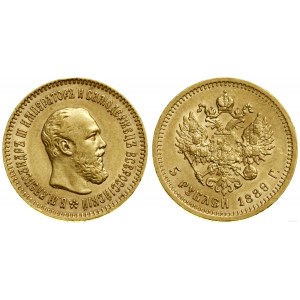 Rosja, 5 rubli, 1889 (А•Г), Petersburg