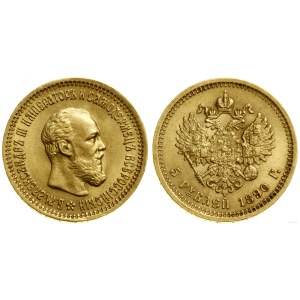 Rosja, 5 rubli, 1890, Petersburg