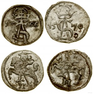 Polska, zestaw 2 dwudenarów, 1566, 1570, Wilno