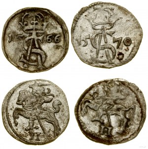 Polonia, set di 2 dwudenar, 1566, 1570, Vilnius