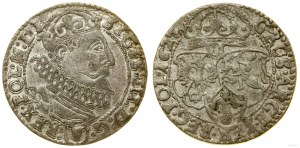 Pologne, six pence, 1627, Cracovie
