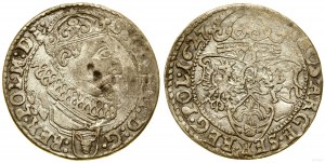 Pologne, six pence, 1627, Cracovie