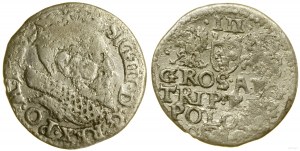 Poland, anomalous trojak, 1596-1599