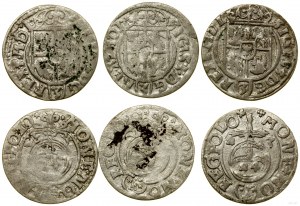 Polska, zestaw 3 półtoraków, 1621, 1622?, 1623, Bydgoszcz