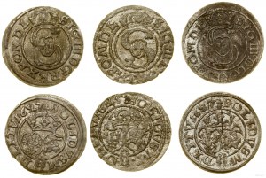 Pologne, série de 3 shillings, 1625, 2 x 1627, Vilnius