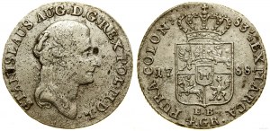 Poľsko, zlotý (4 groše), 1788 EB, Varšava