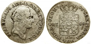 Pologne, zloty (4 grosze), 1788 EB, Varsovie