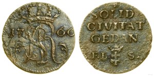 Pologne, shilling, 1766 FL-S, Gdansk