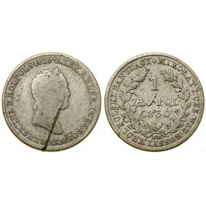 Polska, 1 złoty, 1830 FH, Warszawa