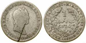 Poľsko, 1 zlotý, 1830 FH, Varšava