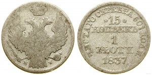 Polonia, 15 copechi = 1 zloty, 1837 MW, Varsavia