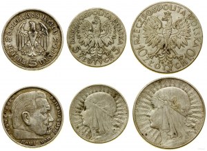 Europa - różne, zestaw 3 monet