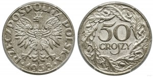 Pologne, 50 groszy, 1938, Varsovie