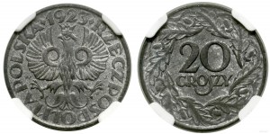 Pologne, 20 groszy, 1923, Varsovie