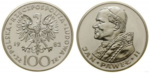 Polsko, 100 zlotých, 1982, švýcarská mincovna