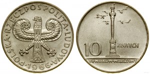 Polsko, 10 zlotých, 1966, Varšava
