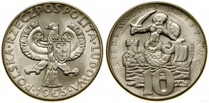 Polonia, 10 zloty, 1965, Varsavia