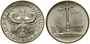 Poľsko, 10 zlotých, 1965, Varšava