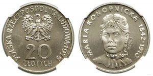 Pologne, 20 zloty, 1978, Varsovie